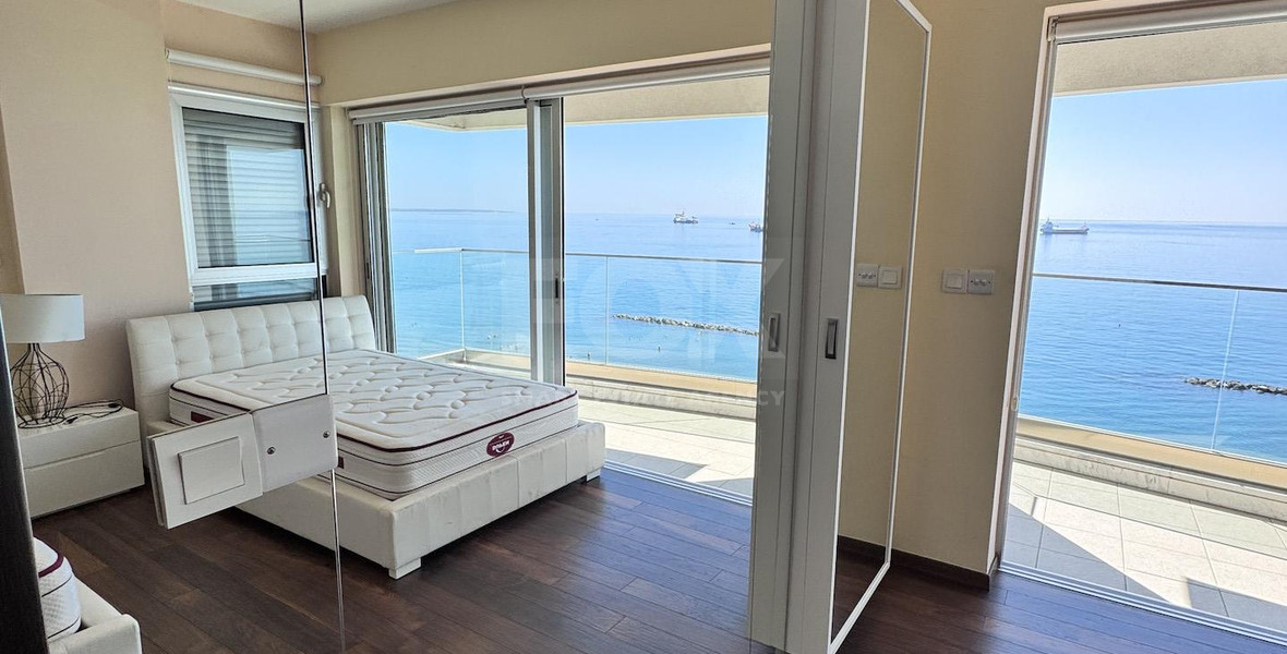 Luxury Beachfront Penthouse with Private Roof Garden in Limassol Sea Front