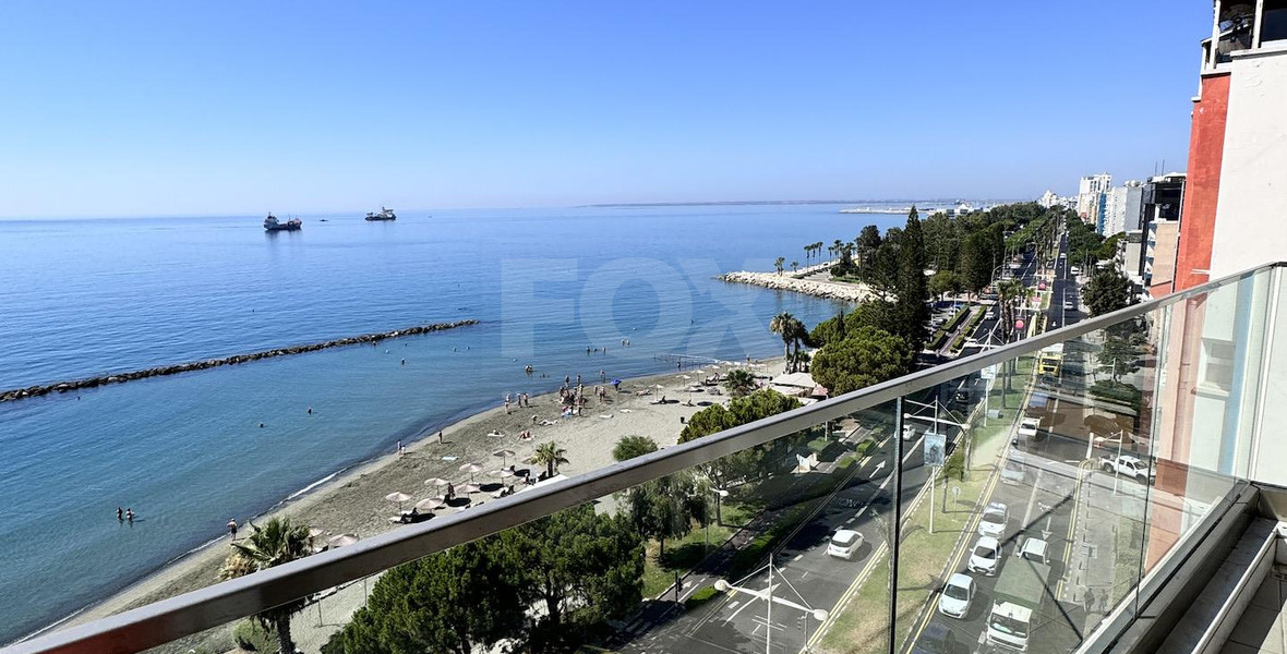 Luxury Beachfront Penthouse with Private Roof Garden in Limassol Sea Front