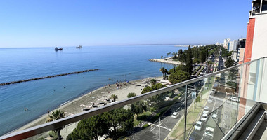 Luxury Beachfront Penthouse with Private Roof Garden in Limassol Sea Front