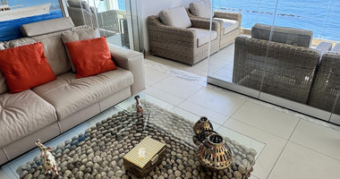 Luxury Beachfront Penthouse with Private Roof Garden in Limassol Sea Front