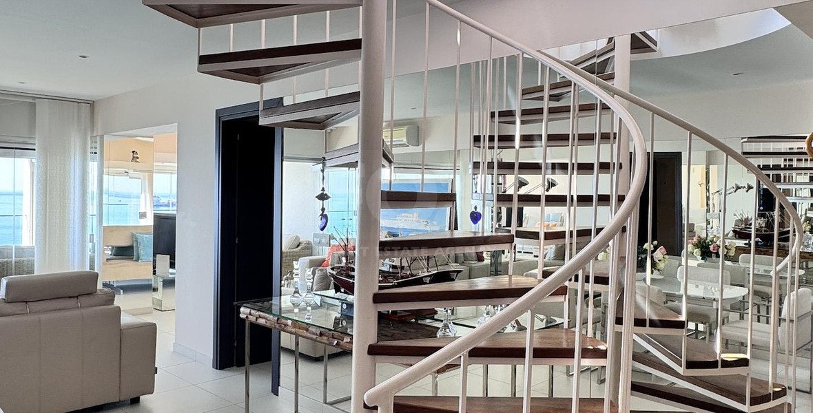 Luxury Beachfront Penthouse with Private Roof Garden in Limassol Sea Front
