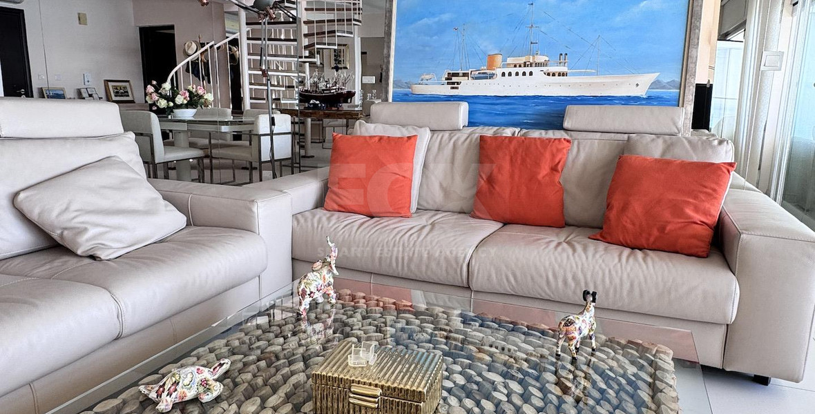 Luxury Beachfront Penthouse with Private Roof Garden in Limassol Sea Front
