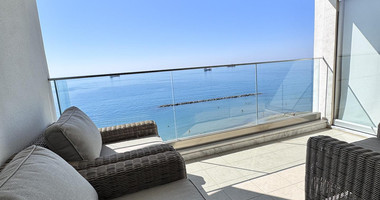 Luxury Beachfront Penthouse with Private Roof Garden in Limassol Sea Front