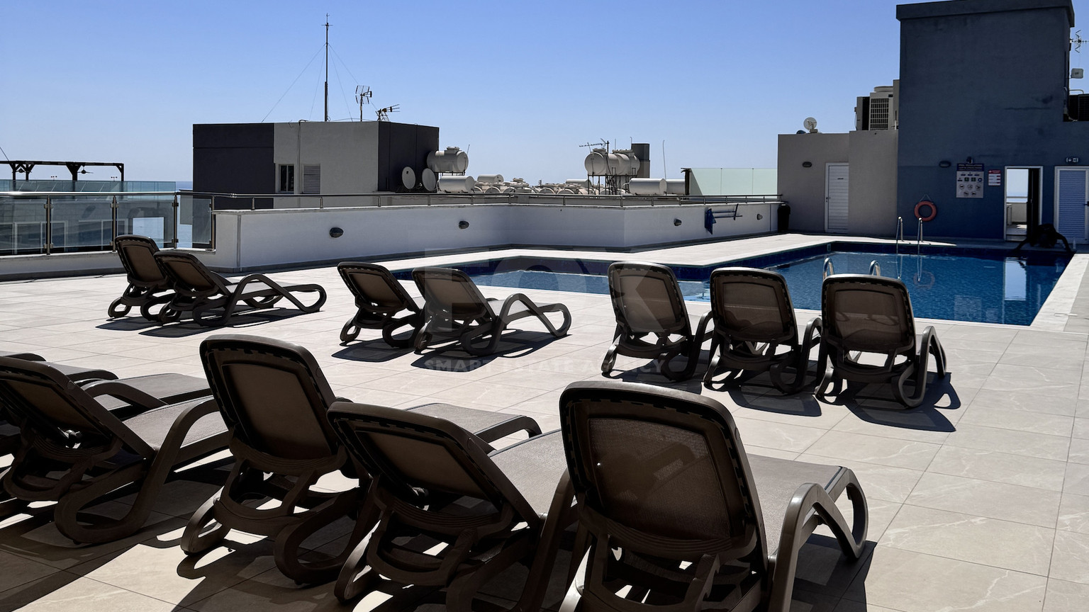 Luxury Beachfront Penthouse with Private Roof Garden in Limassol Sea Front