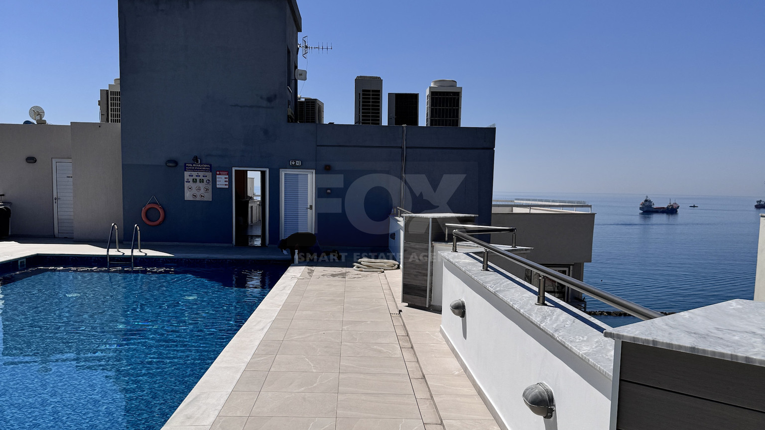 Luxury Beachfront Penthouse with Private Roof Garden in Limassol Sea Front