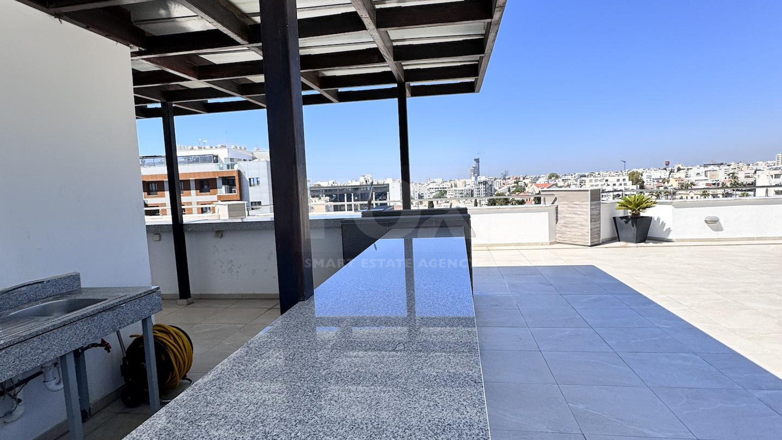 Luxury Beachfront Penthouse with Private Roof Garden in Limassol Sea Front