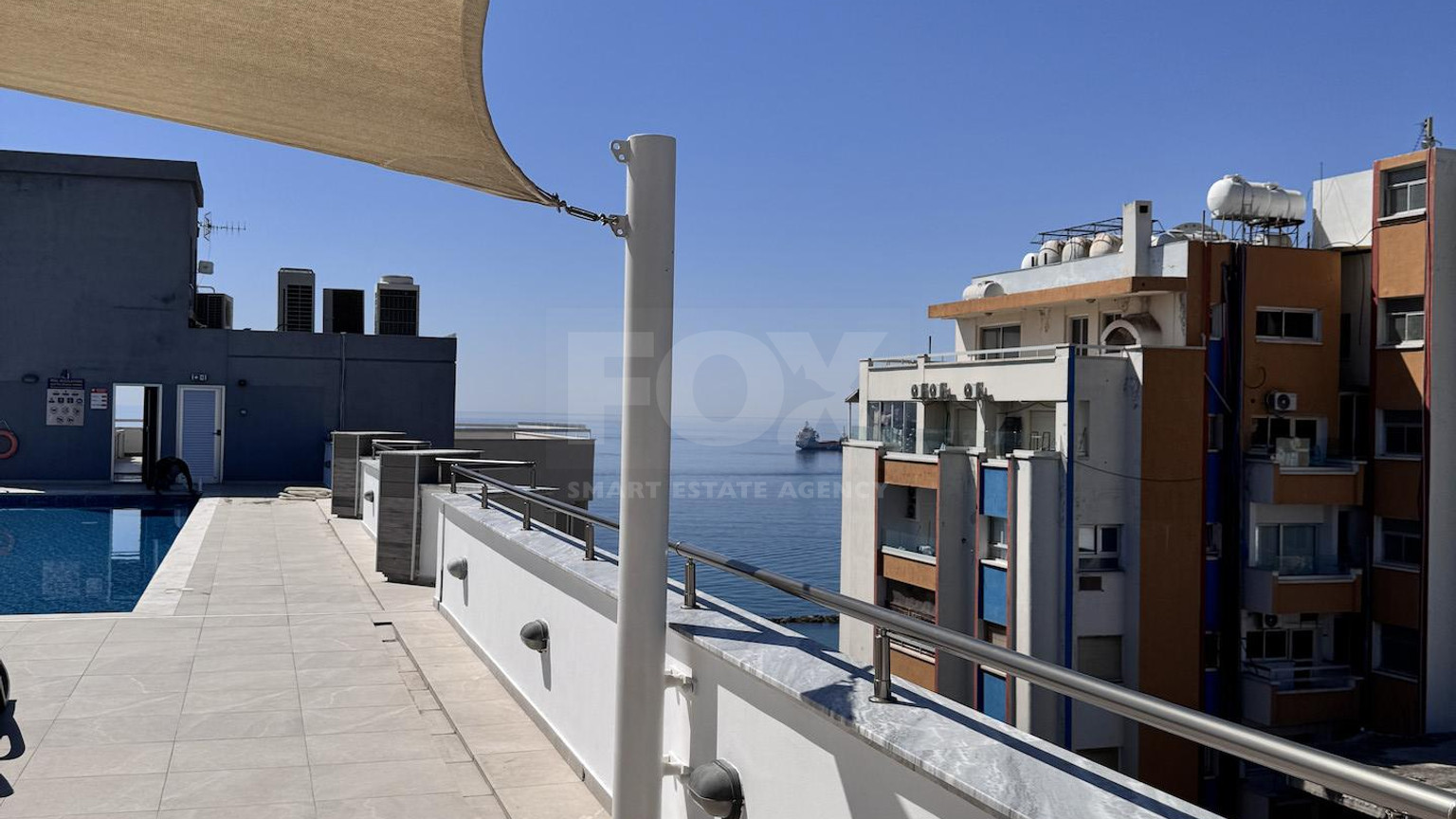 Luxury Beachfront Penthouse with Private Roof Garden in Limassol Sea Front
