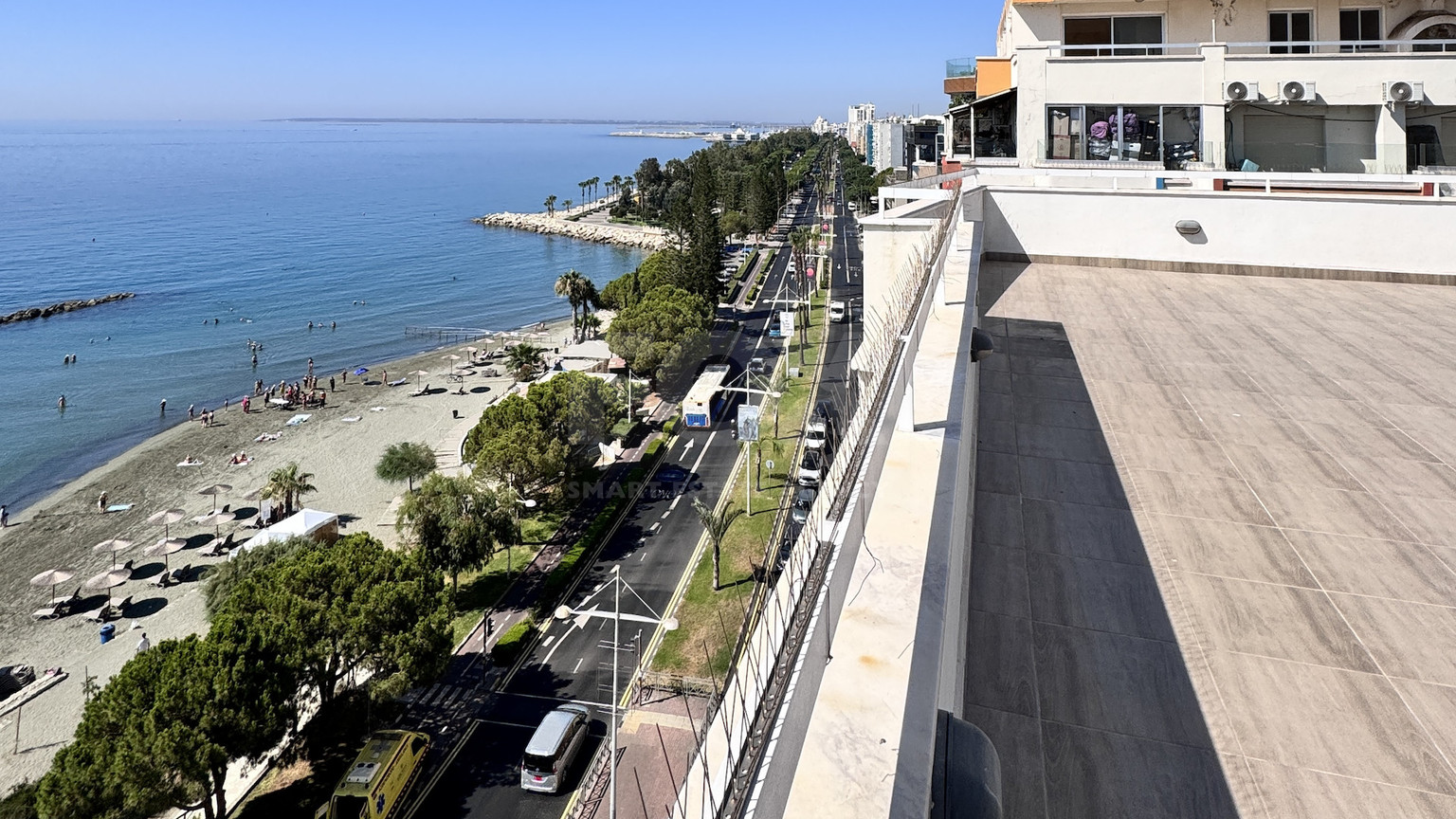 Luxury Beachfront Penthouse with Private Roof Garden in Limassol Sea Front
