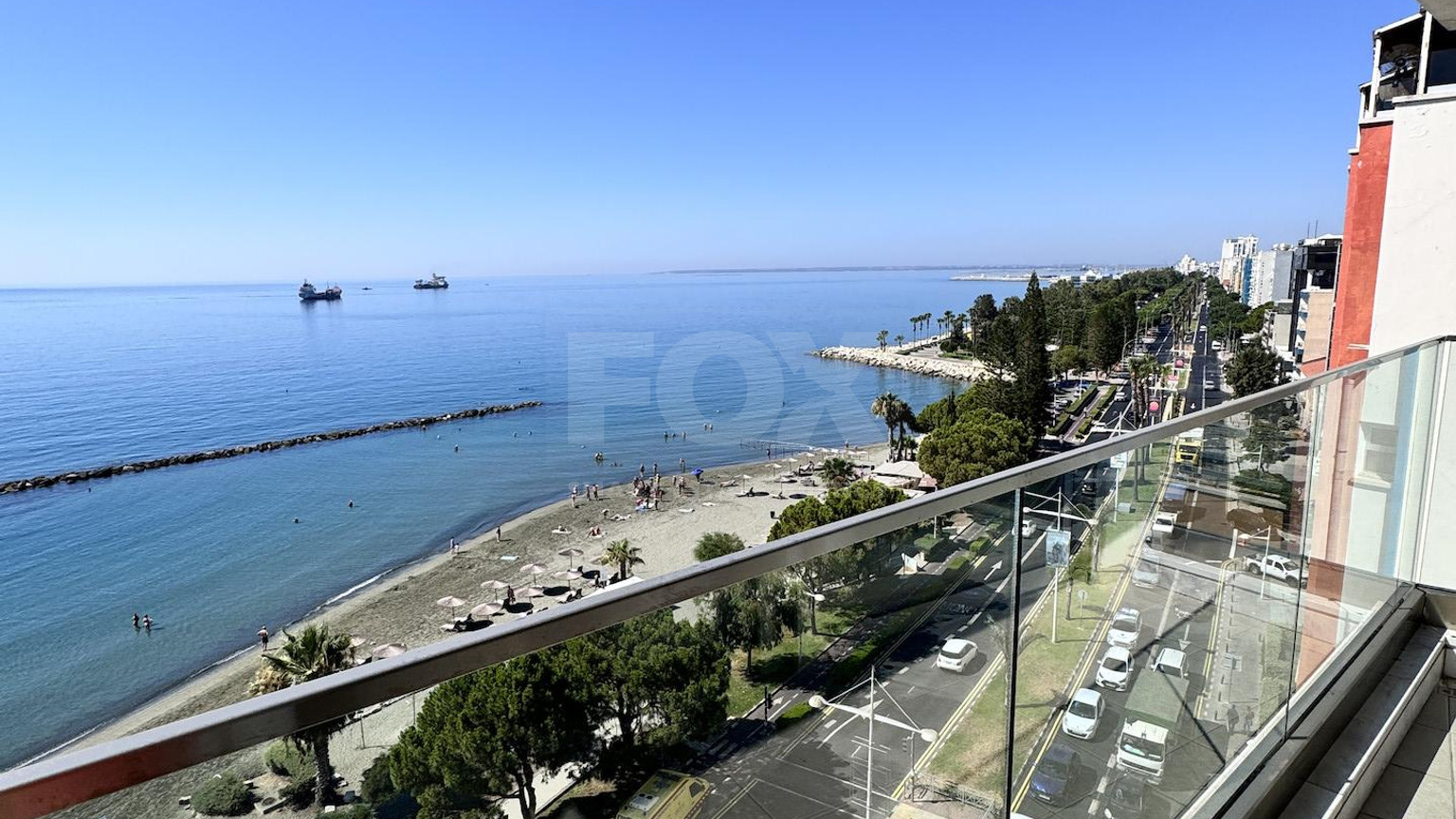 Luxury Beachfront Penthouse with Private Roof Garden in Limassol Sea Front