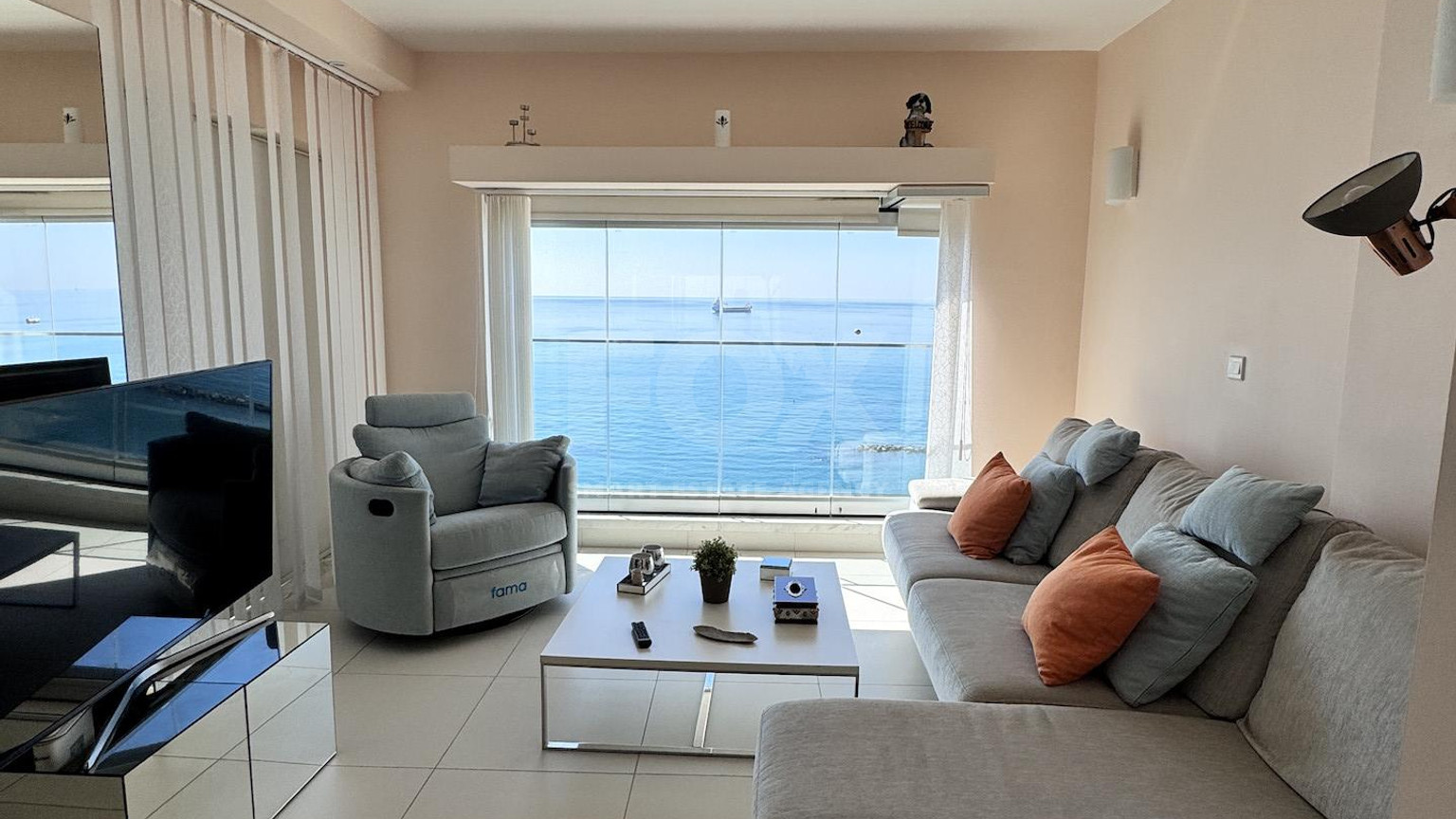Luxury Beachfront Penthouse with Private Roof Garden in Limassol Sea Front