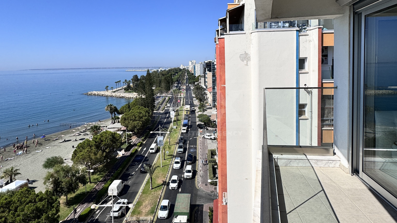 Luxury Beachfront Penthouse with Private Roof Garden in Limassol Sea Front