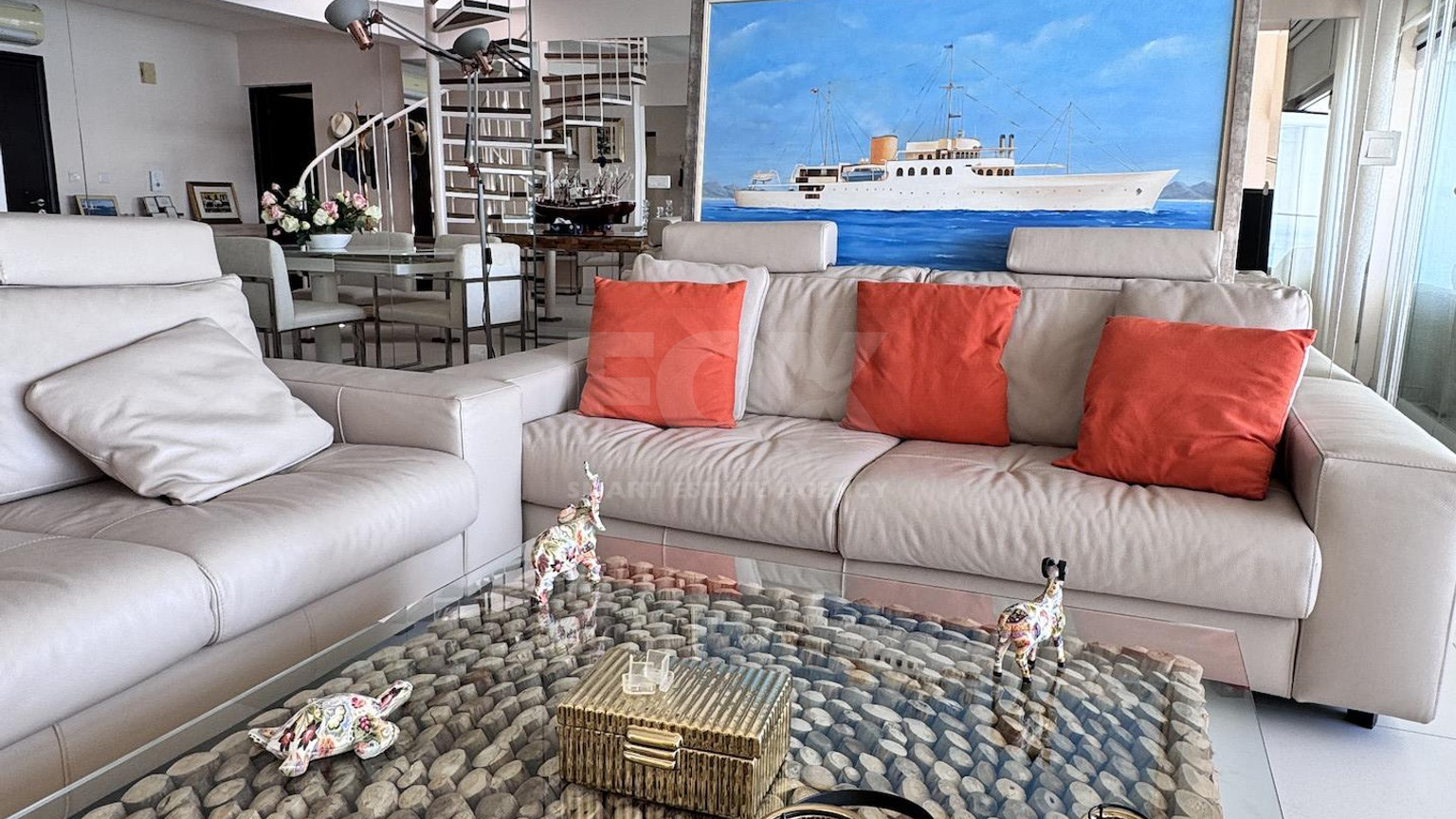 Luxury Beachfront Penthouse with Private Roof Garden in Limassol Sea Front