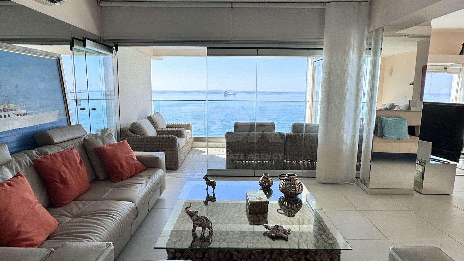 Luxury Beachfront Penthouse with Private Roof Garden in Limassol Sea Front