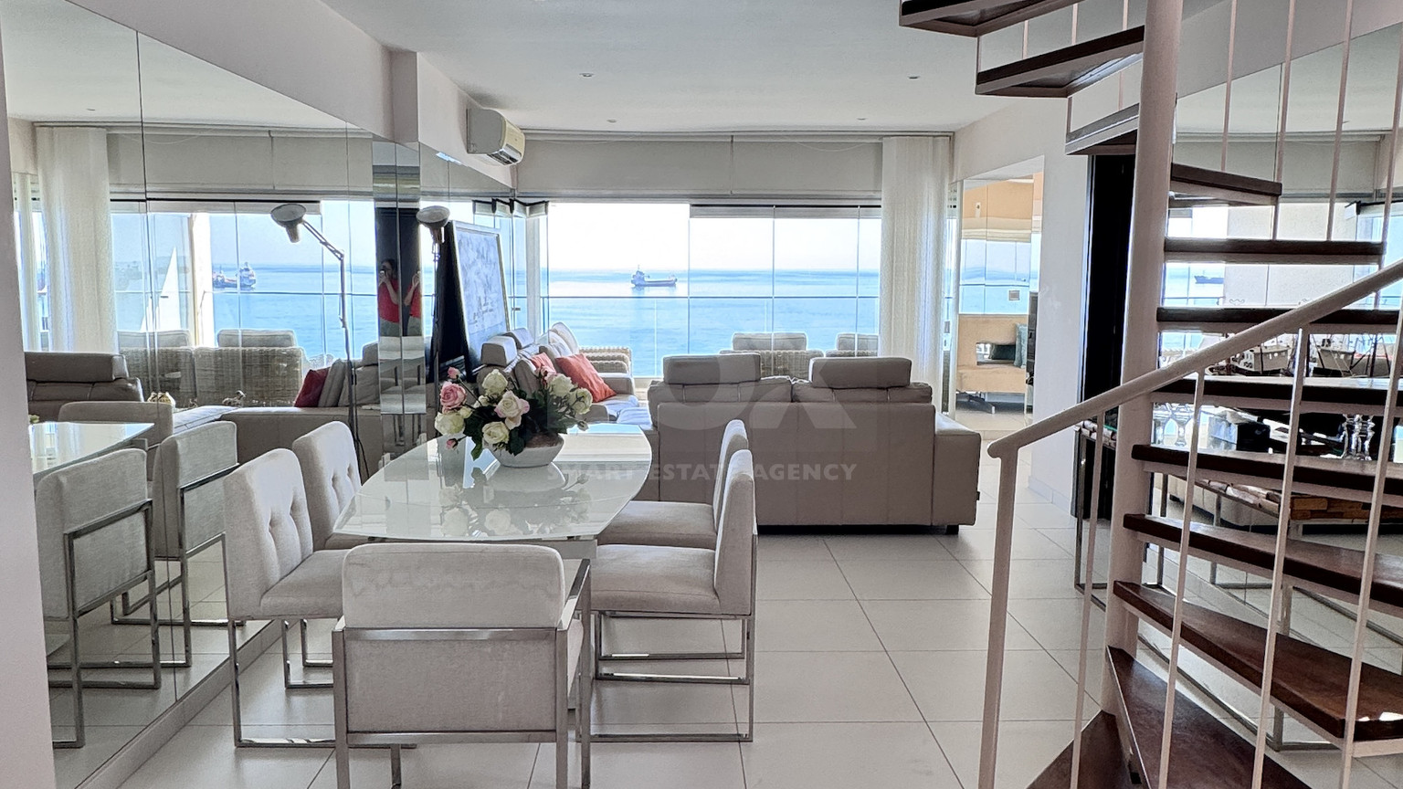 Luxury Beachfront Penthouse with Private Roof Garden in Limassol Sea Front