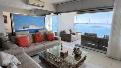 Luxury Beachfront Penthouse with Private Roof Garden in Limassol Sea Front