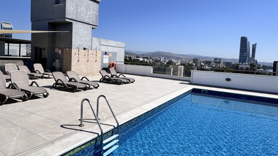 Luxury Beachfront Penthouse with Private Roof Garden in Limassol Sea Front