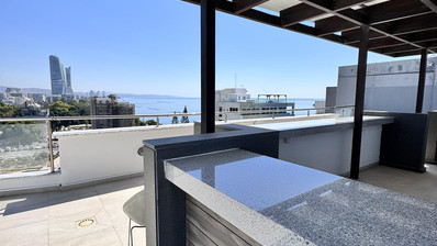 Luxury Beachfront Penthouse with Private Roof Garden in Limassol Sea Front