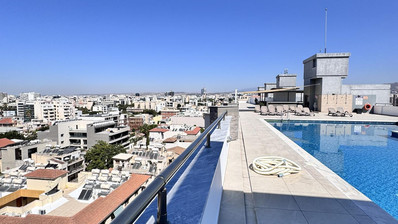 Luxury Beachfront Penthouse with Private Roof Garden in Limassol Sea Front
