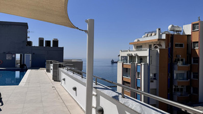Luxury Beachfront Penthouse with Private Roof Garden in Limassol Sea Front