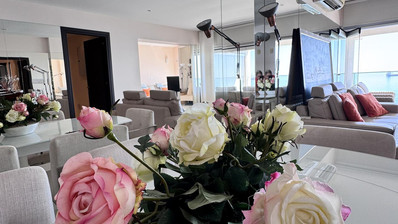 Luxury Beachfront Penthouse with Private Roof Garden in Limassol Sea Front