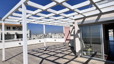 Luxury Beachfront Penthouse with Private Roof Garden in Limassol Sea Front
