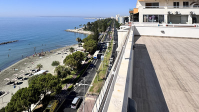 Luxury Beachfront Penthouse with Private Roof Garden in Limassol Sea Front