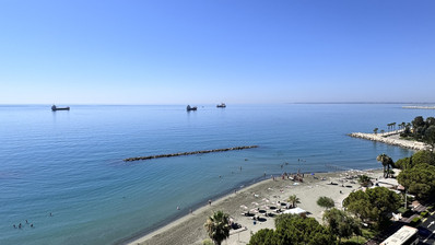 Luxury Beachfront Penthouse with Private Roof Garden in Limassol Sea Front