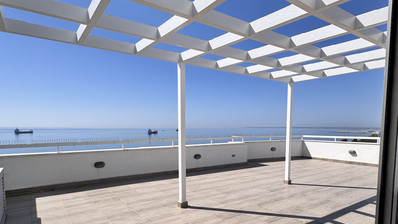 Luxury Beachfront Penthouse with Private Roof Garden in Limassol Sea Front
