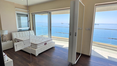 Luxury Beachfront Penthouse with Private Roof Garden in Limassol Sea Front