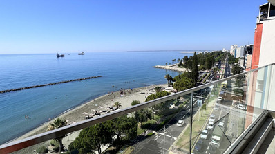 Luxury Beachfront Penthouse with Private Roof Garden in Limassol Sea Front