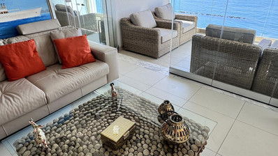 Luxury Beachfront Penthouse with Private Roof Garden in Limassol Sea Front