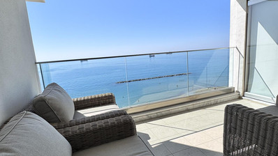 Luxury Beachfront Penthouse with Private Roof Garden in Limassol Sea Front