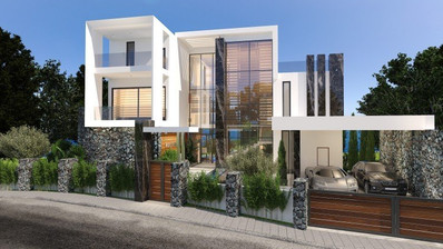 Ultra-Luxury five bedroom Beachfront Villa for Sale in Paphos | Steps from Marina with Sea Views