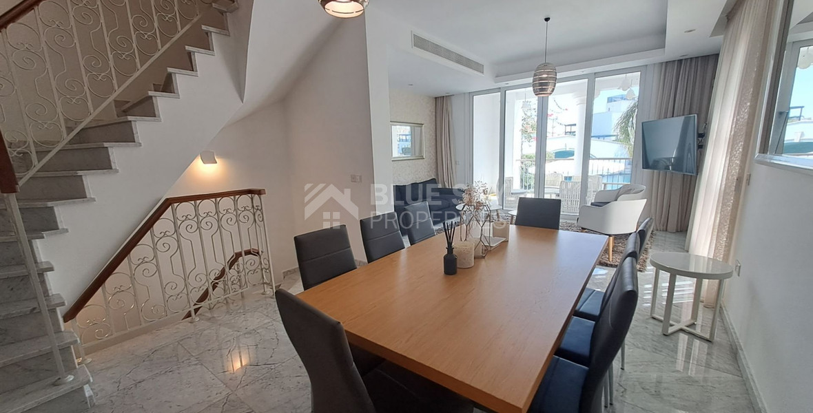 Exclusive Seafront Three bedroom Villa on Limassol Marina For Sale