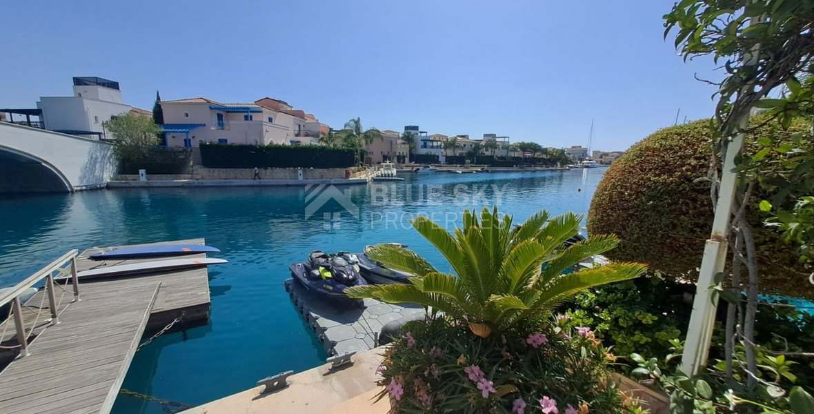 Exclusive Seafront Three bedroom Villa on Limassol Marina For Sale