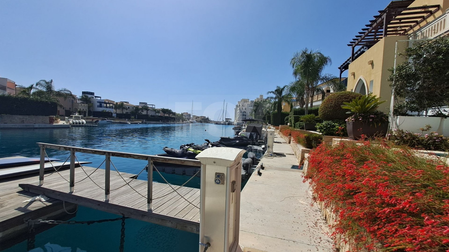 Exclusive Seafront Three bedroom Villa on Limassol Marina For Sale
