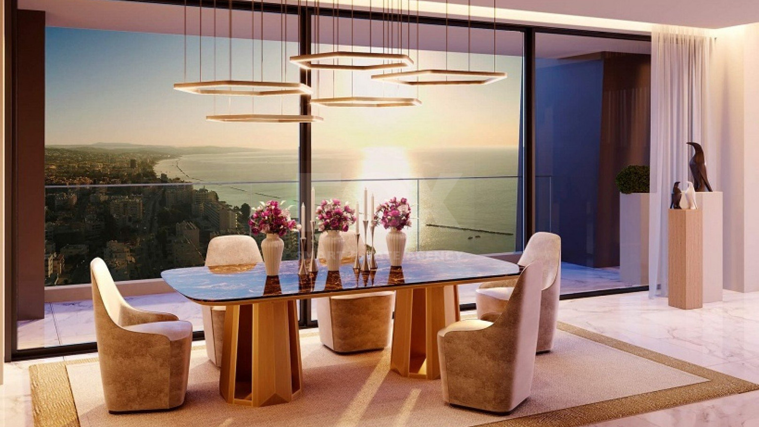 Luxury 1-Bedroom Apartment on the 18th Floor with Panoramic Sea Views – Limassol