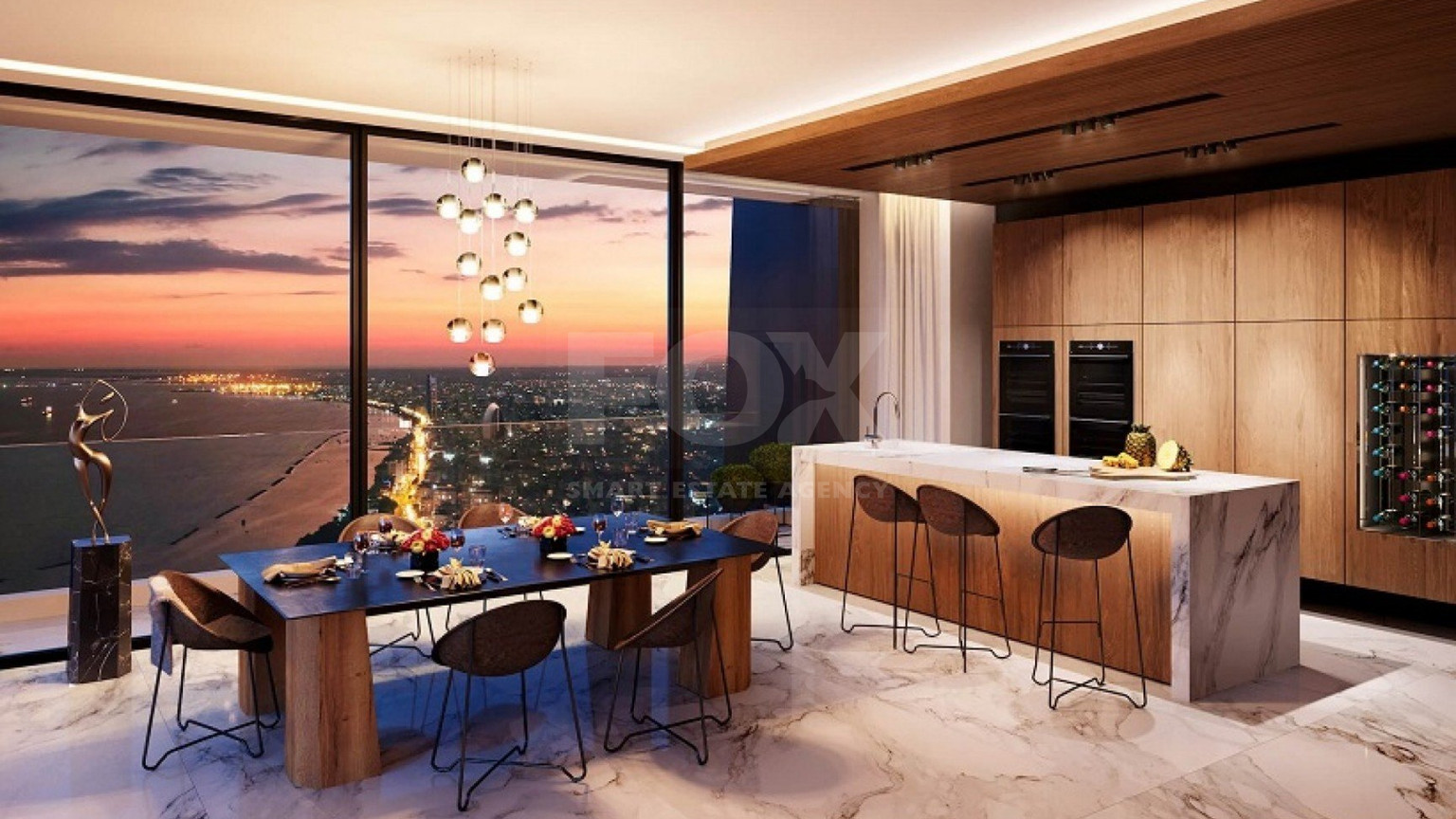 Luxury 1-Bedroom Apartment on the 18th Floor with Panoramic Sea Views – Limassol