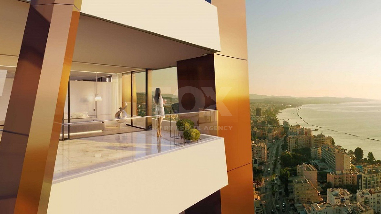 Luxury 1-Bedroom Apartment on the 18th Floor with Panoramic Sea Views – Limassol