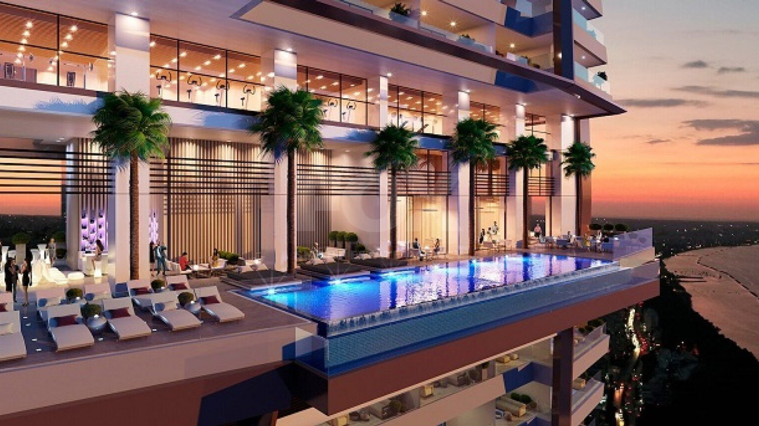 Luxury 1-Bedroom Apartment on the 18th Floor with Panoramic Sea Views – Limassol