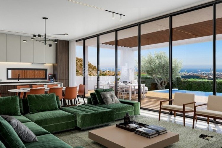 Under-Construction 3-Bedroom Villa with Panoramic Views in Germasoyia, Limassol