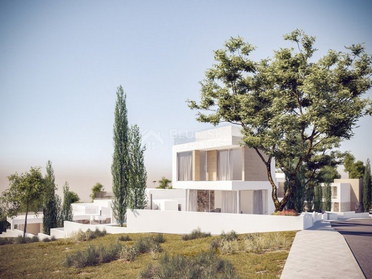 Under-Construction 3-Bedroom Villa with Panoramic Views in Germasoyia, Limassol