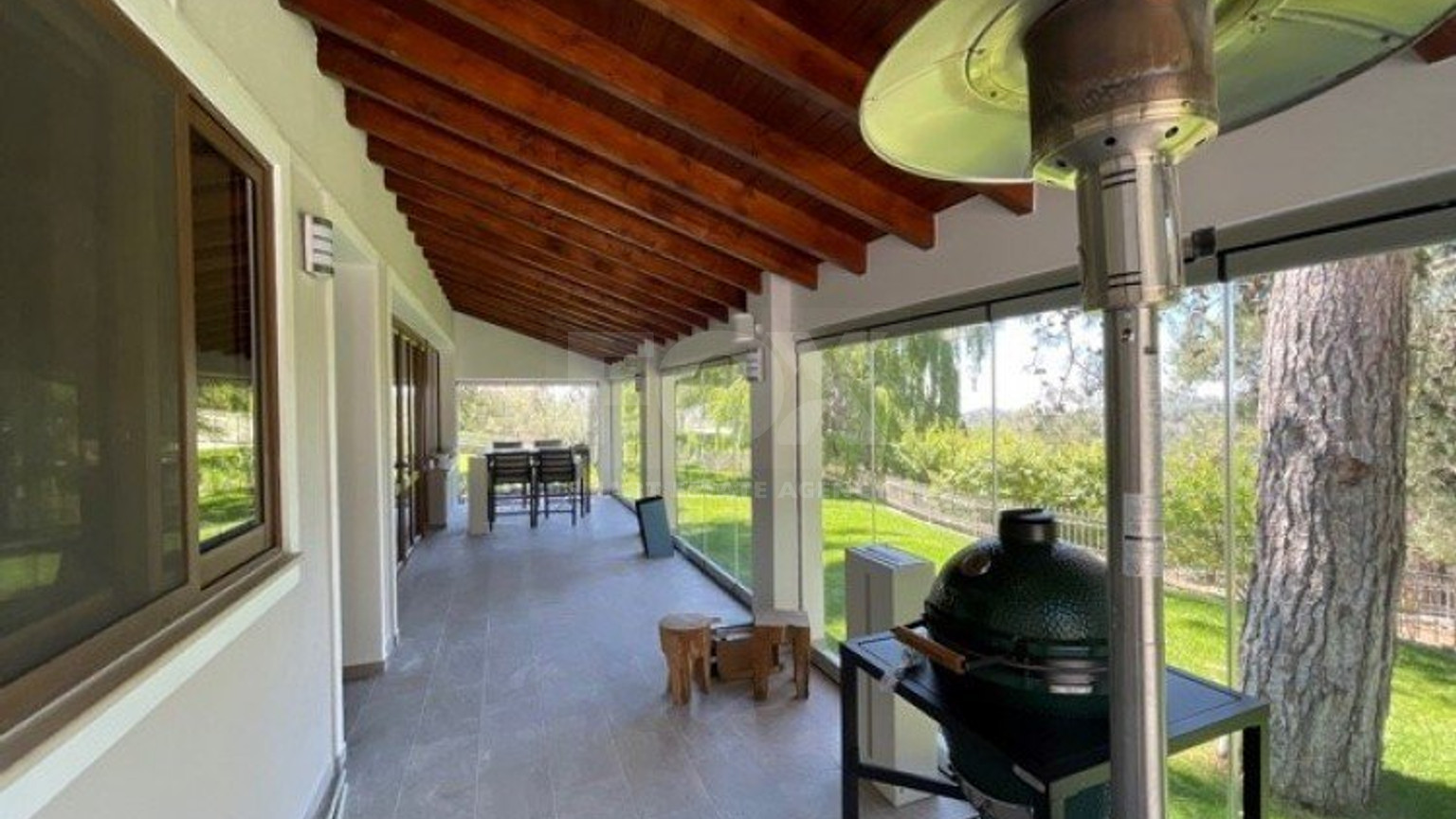 Luxury Viila with guest house in Moniatis with its own private grounds of landscaped gardens engulfed by forest trees.