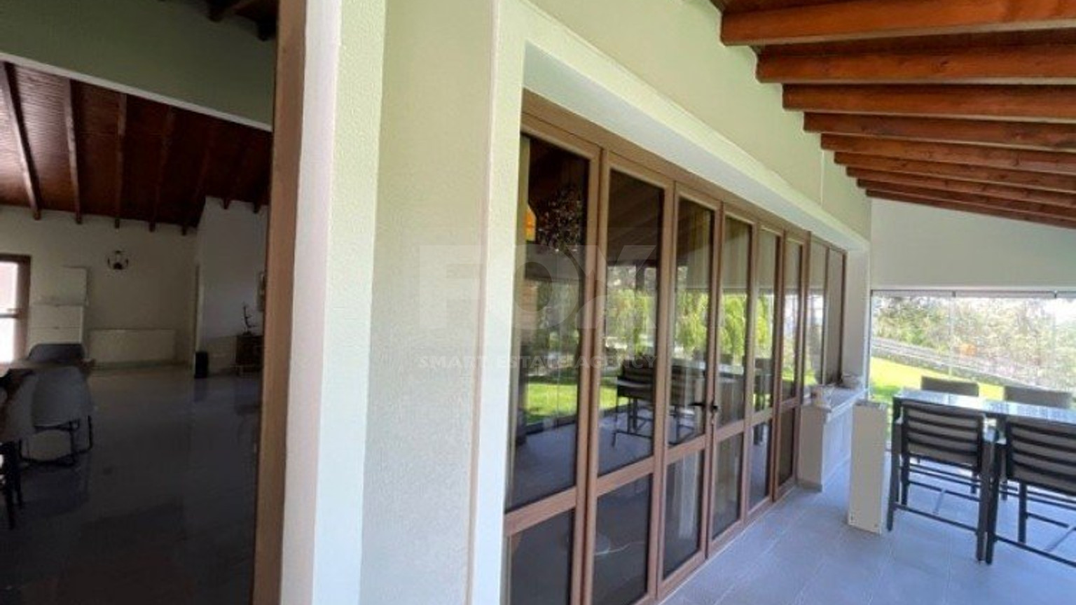 Luxury Viila with guest house in Moniatis with its own private grounds of landscaped gardens engulfed by forest trees.