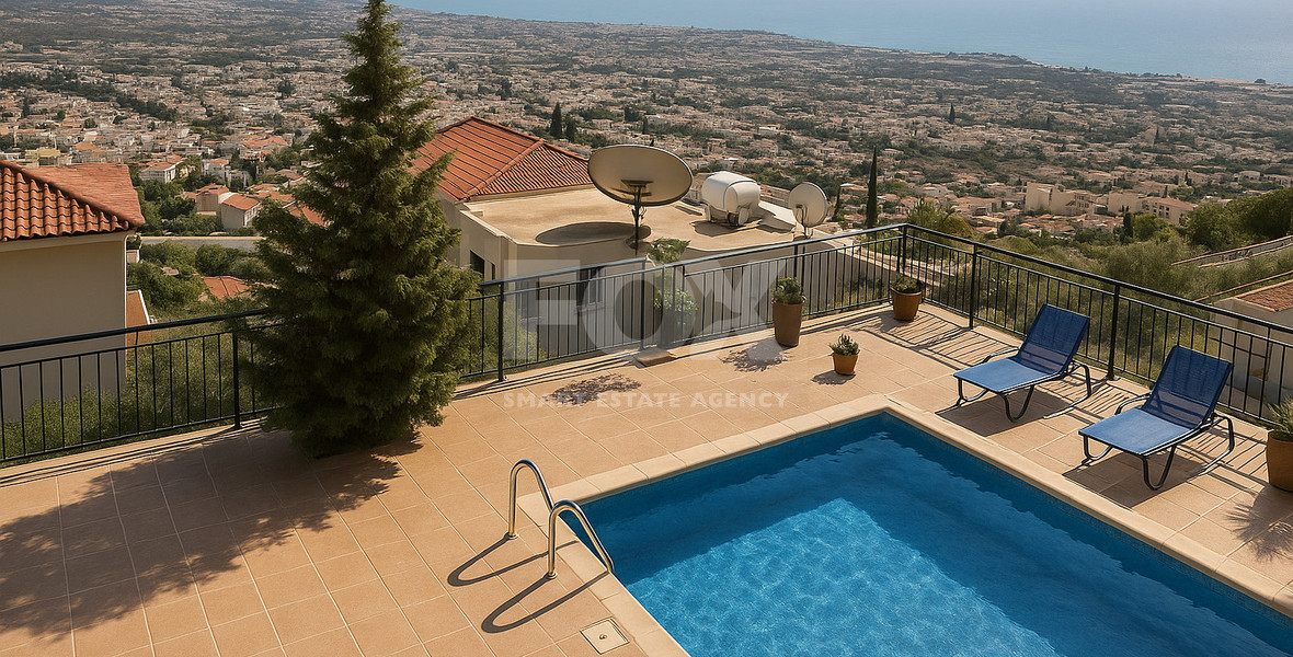 Six bedroom outstanting villa in a panoramic sea view area, in Peyia , Paphos,  for sale