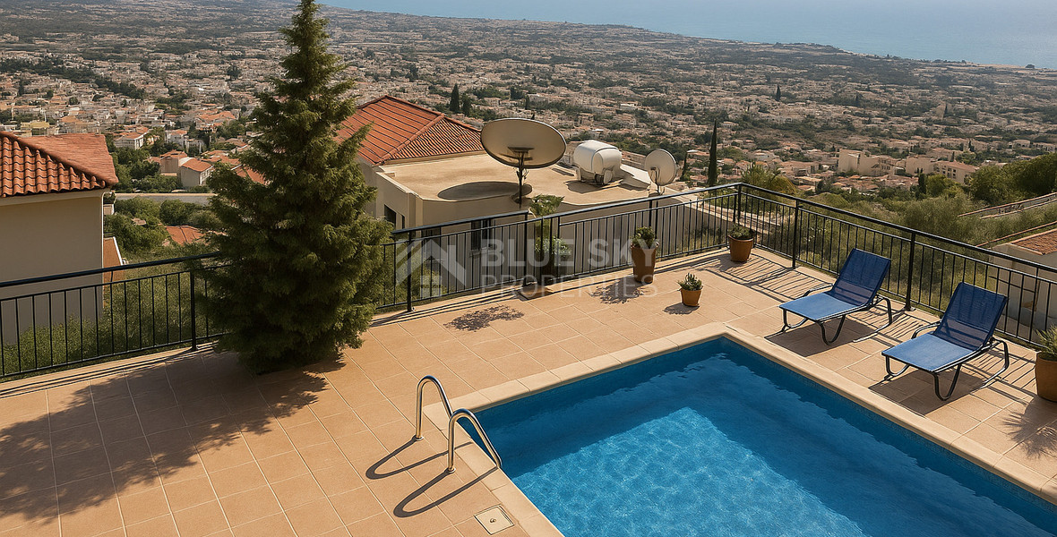 Six bedroom outstanting villa in a panoramic sea view area, in Peyia , Paphos,  for sale