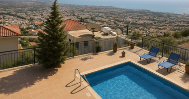 Six bedroom outstanting villa in a panoramic sea view area, in Peyia , Paphos,  for sale