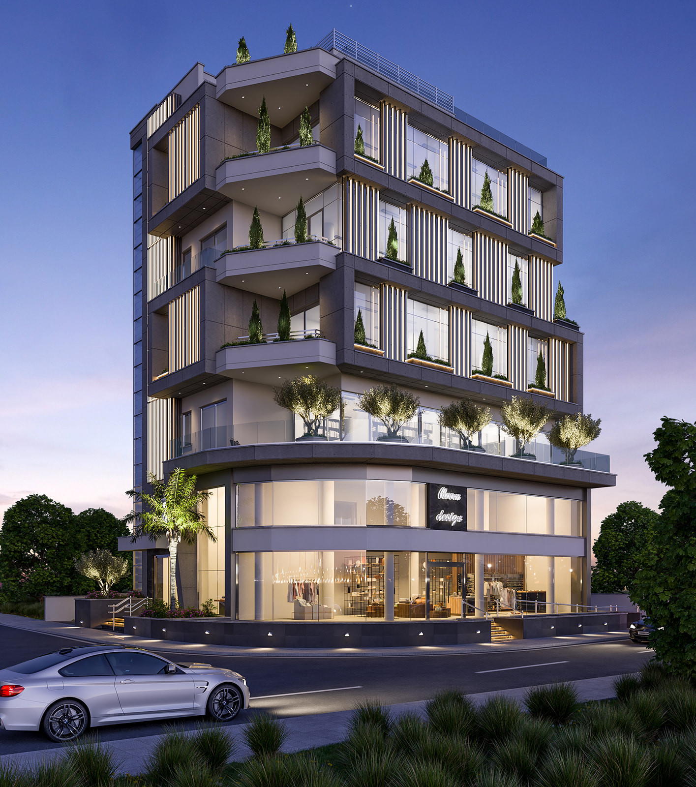 Modern 973m2 Commercial Building in Mesa Geitonia