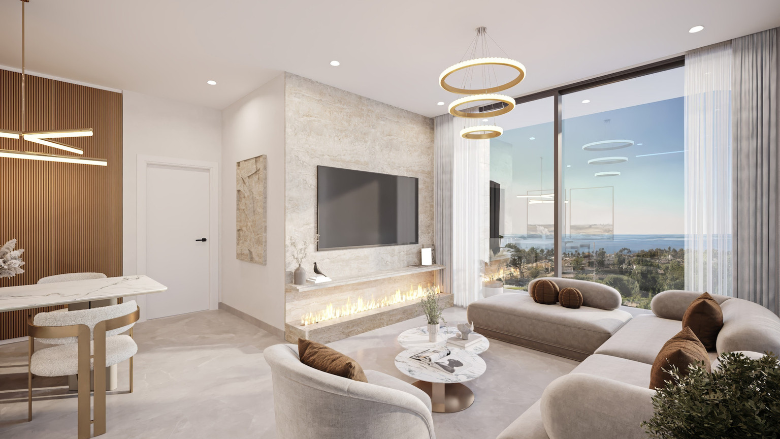 Modern 3-Bedroom Penthouse in Germasogeia Tourist Area