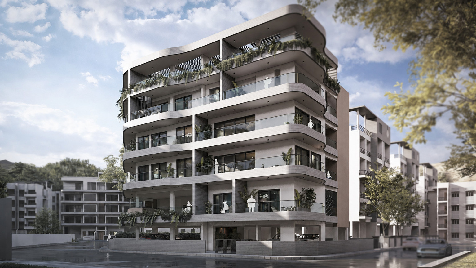 Two-Bedroom Penthouse with an Expansive Private Roof Garden in the City Centre , Limassol